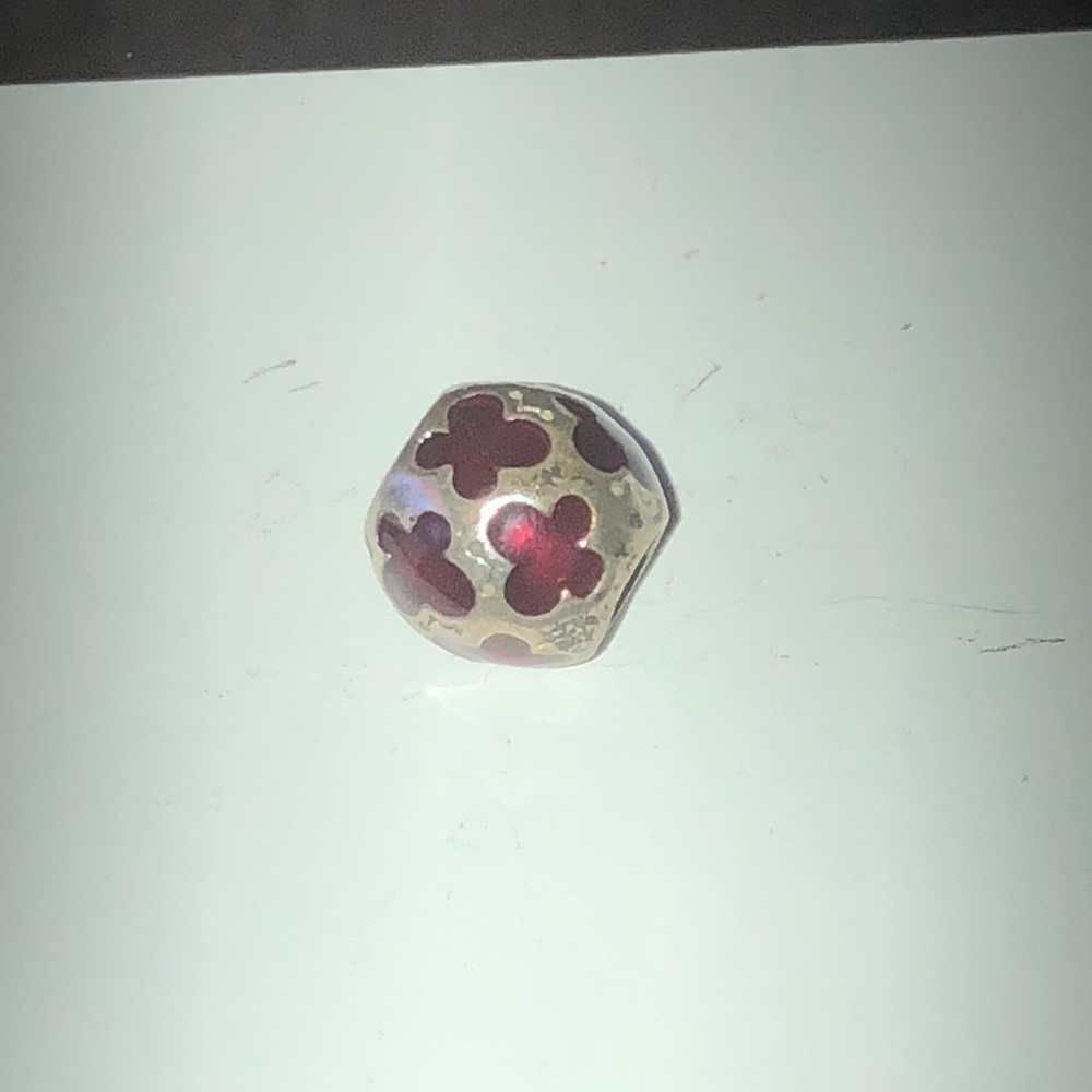 Red butterflies pandora charm